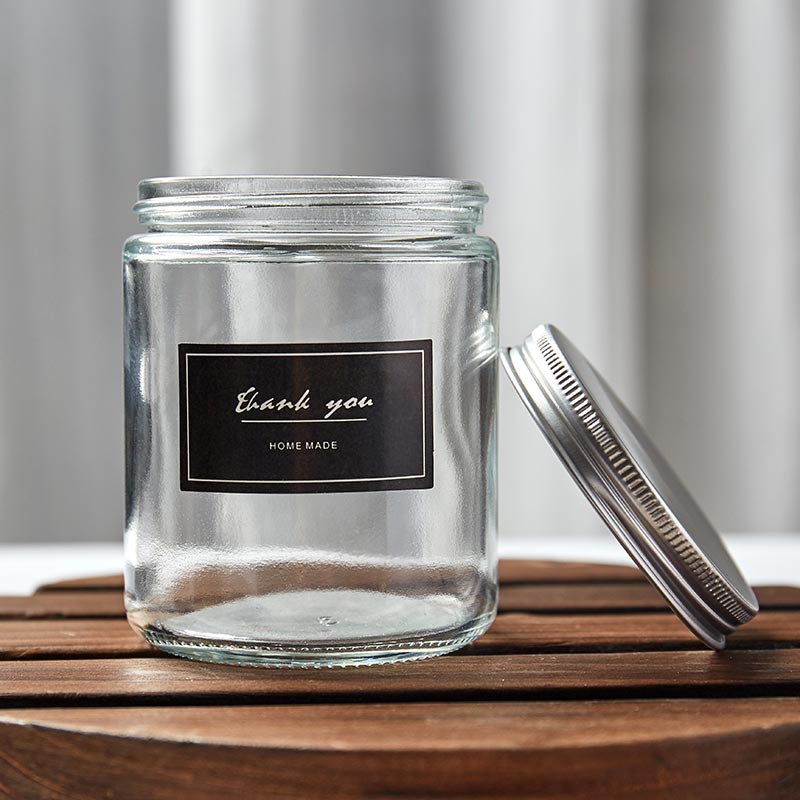 clear candle jar