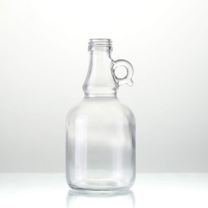 500ml clear glass gallon jugs with finger hook