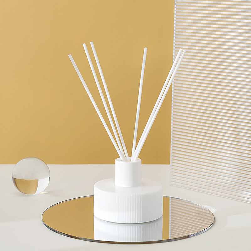 Opal glass reed diffuser bottle