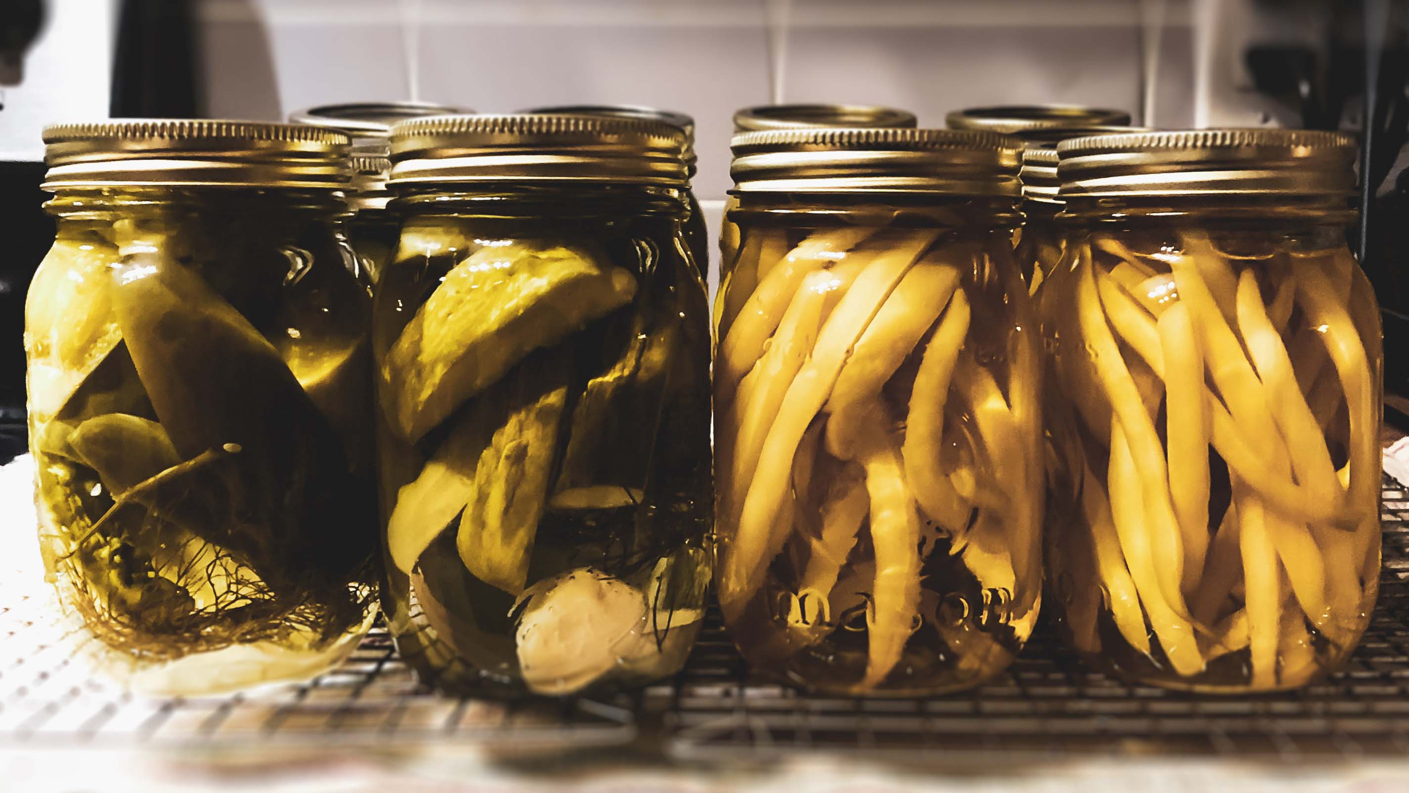 Fermentation pickle glass jar