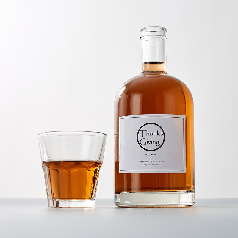 High Qualiy Round Nordic Clear Glass Whiskey Rum_yy
