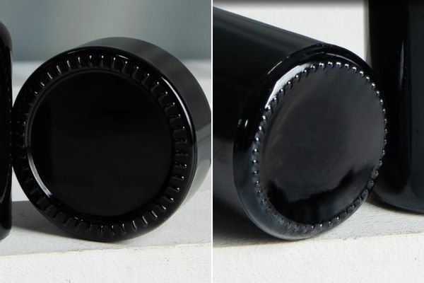 black cosmetic packaging