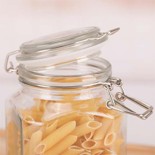 clamp lid glass jar