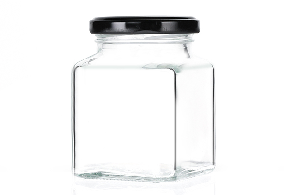 clear food jar