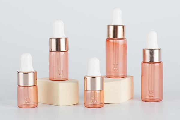 cosmetic oils glass vials