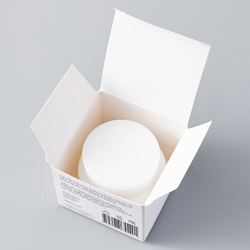 cream jar na may packaging box