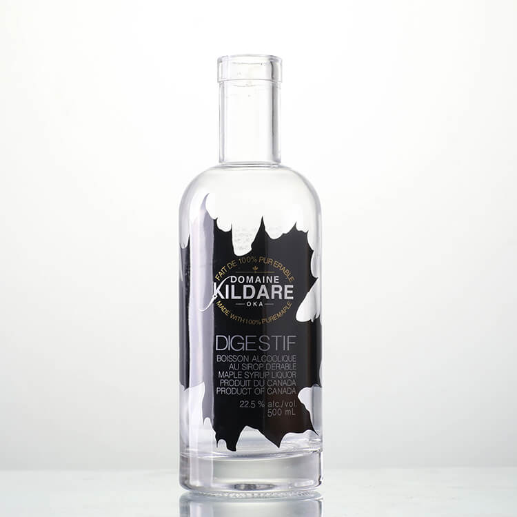 custom glass liquor bottle