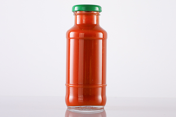 glass ketchup bottle