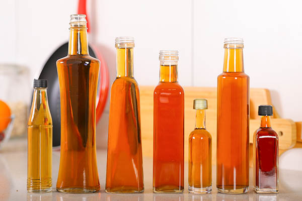 glass oil bottles