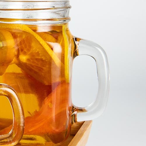 handle glass jar water
