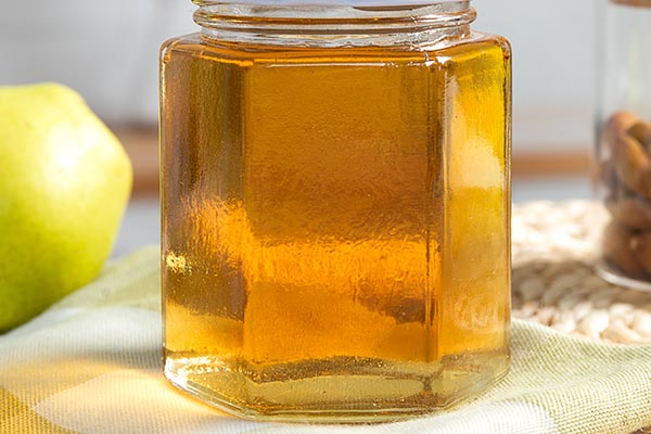 hexagon glass honey container