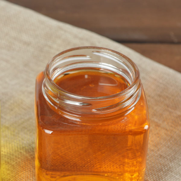 honey glass pot