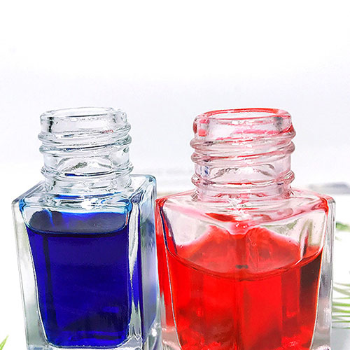 ink glass bottles square