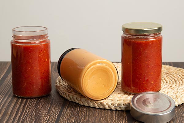 ketchup glass jars