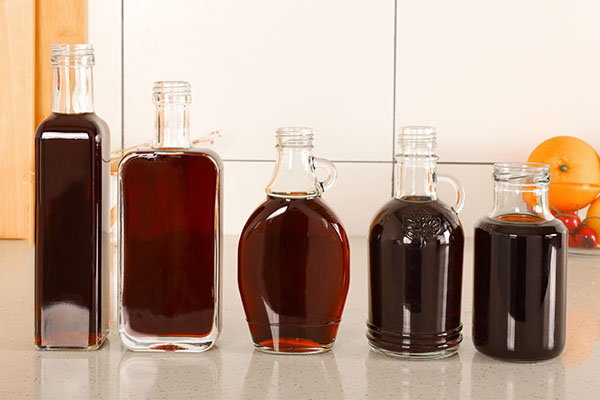 maple syrup glass bottles