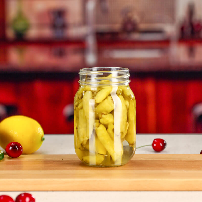 mason pickle glass jar