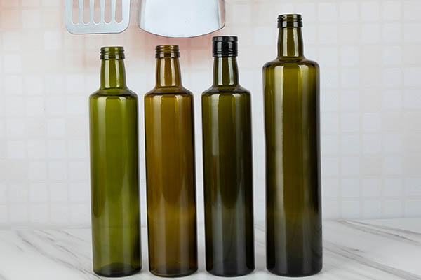 round olive oil bottle