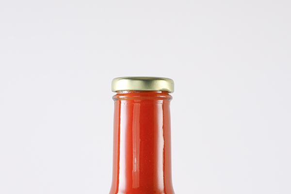 sauce bottle with metal cap