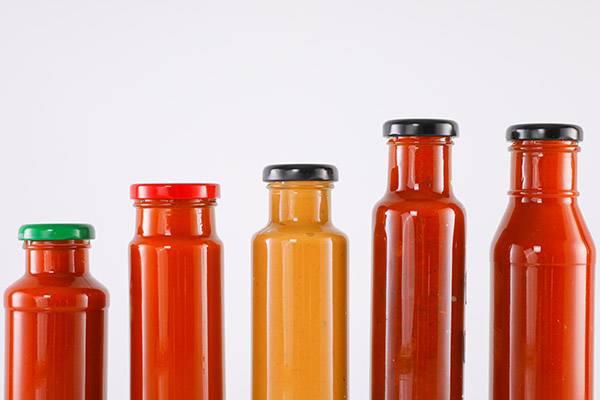 sauce bottles with cap