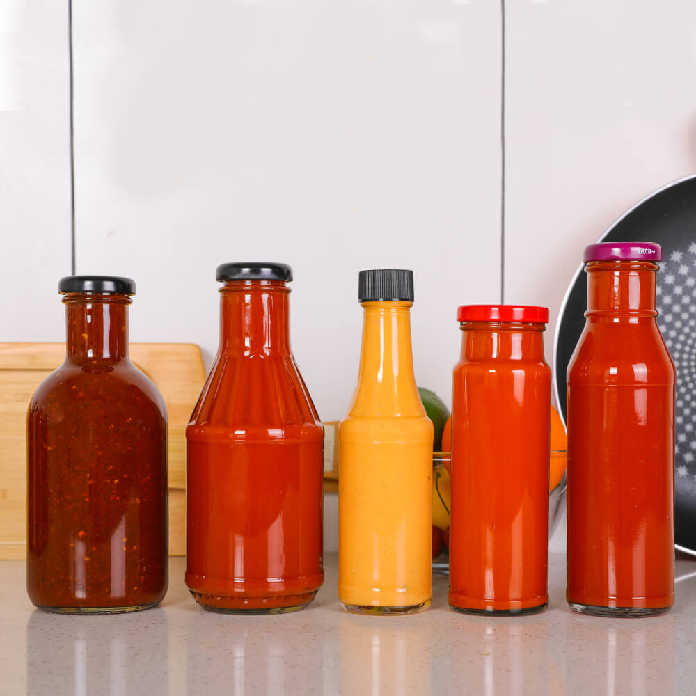sauce glass bottles