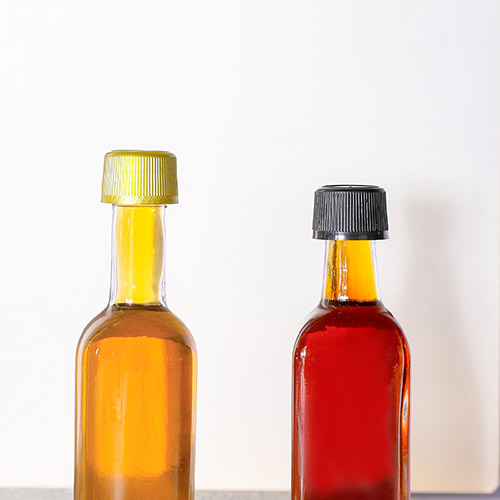 sesame oil glass bottle