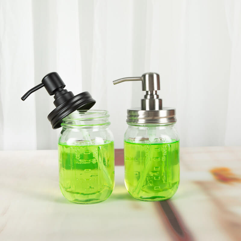 soap dispenser glass bottle