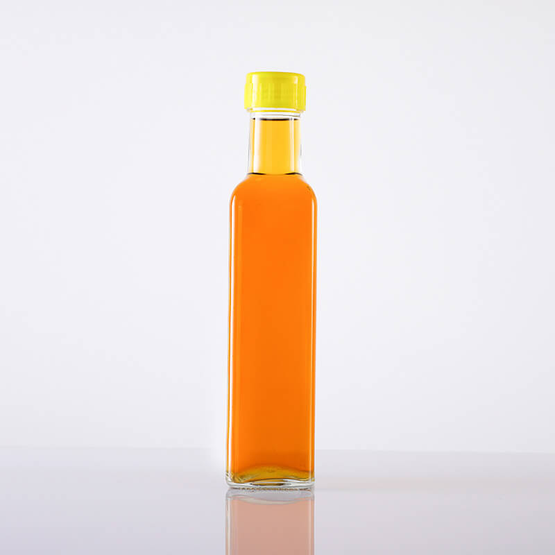square glass oil bottles