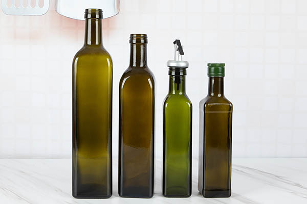 square olive oil bottle