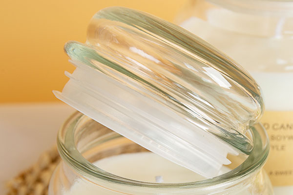 wedding glass candle jar